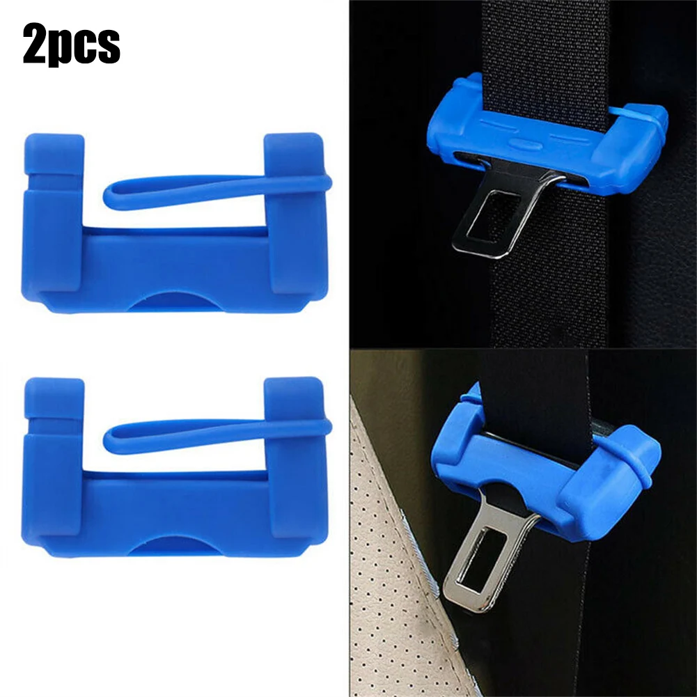 

2PCS Seat Belt Buckle Cover 40*70mm Food-Grade Silicone Protector Cover