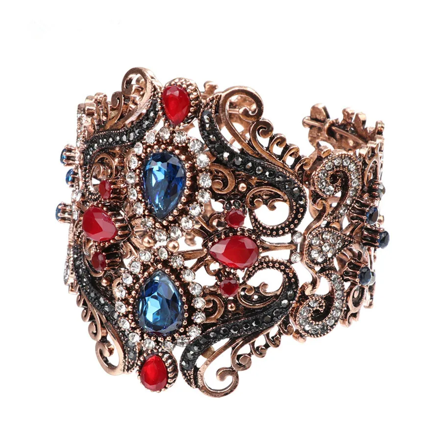 

Grier 2022 New Arrivals Turkish Grier Vintage Fashion Cutout Boho Ladies Bracelets open Bracelet Party Jewelry Gift