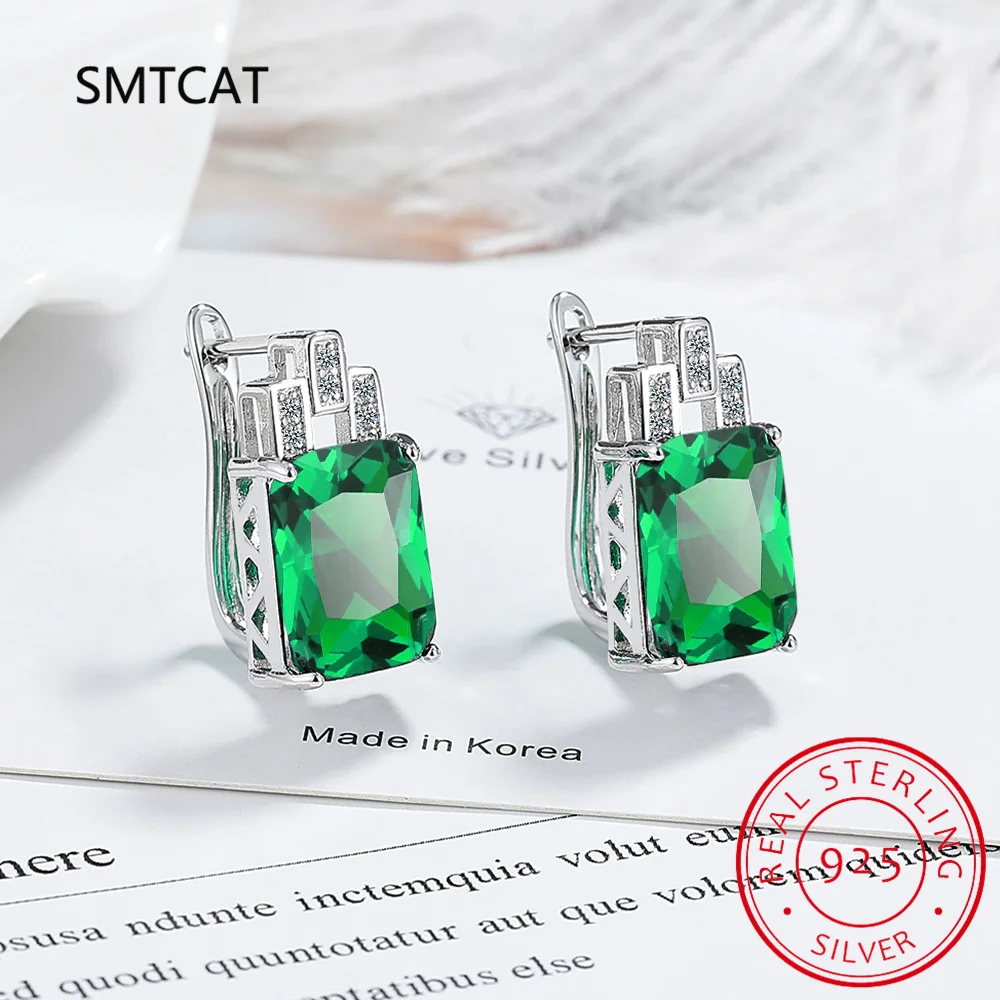 Изумрудная огранка натуральный синий топаз гранат сапфир рубин изумруд