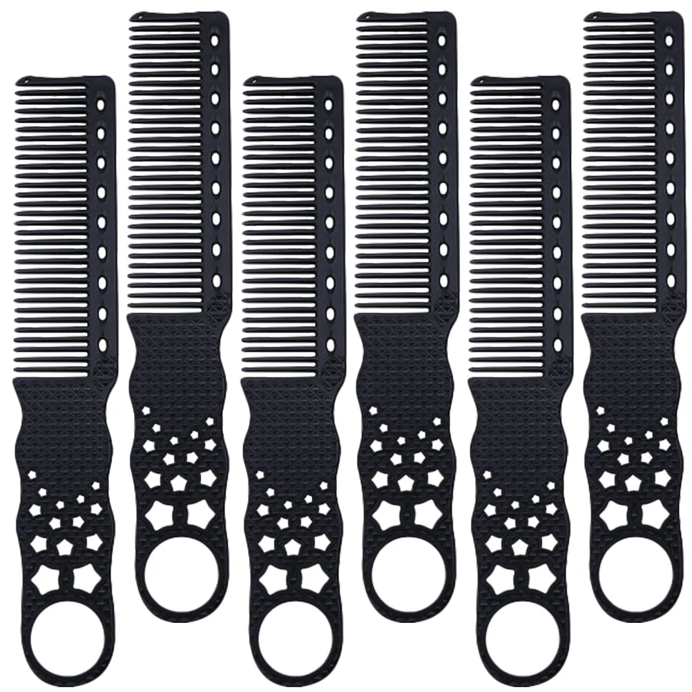 

6pcs Professional Hair Combs Plastic Hairdressing Combs Barbershop Combs