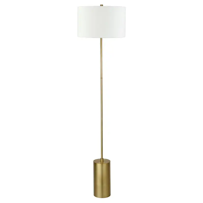

Industrial 64 in 1-Light Adjustable Height Floor Lamp, Gold