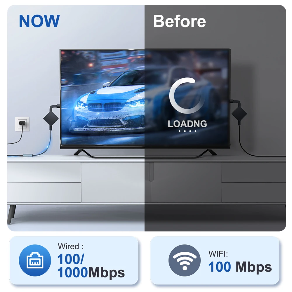 Фото Goelely 2025 Новый Ethernet-адаптер Micro USB для Fire TV Stick 1000 Мбит/с RJ45 TV Stick Адаптер, совместимый с Fire TV Stick 4K №5
