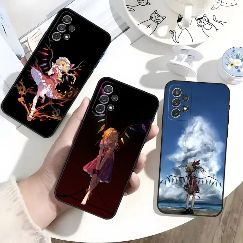 Чехол для телефона TouHou P-Project Flandre Scarlet Samsung S25 S24 S21 S22 S23 S30 Ultra S20 Plus Fe Lite Note 10 черных