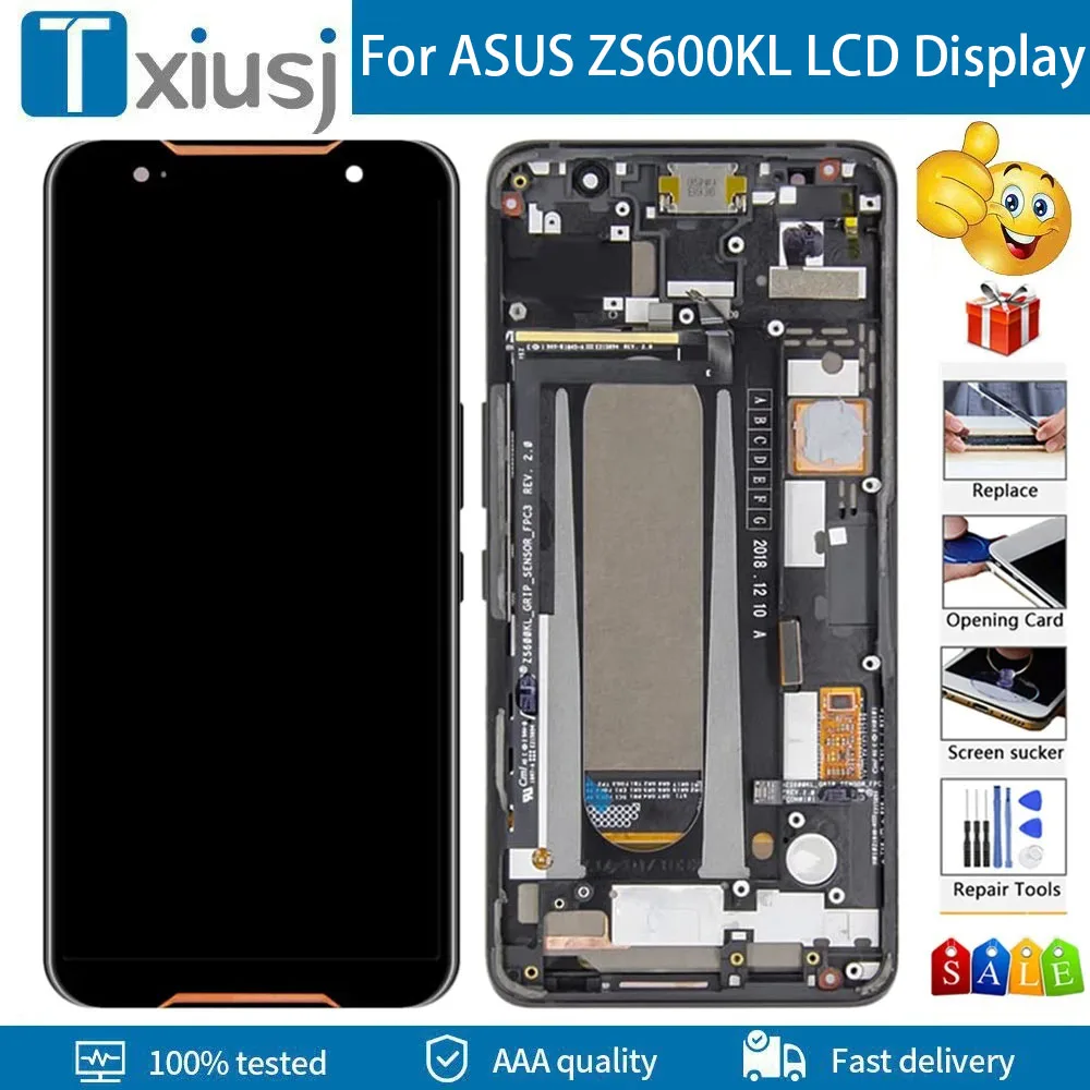 Amoled-экран Для Телефона Asus Rog Zs600kl Z01qd 6 59 Дюймов Полный Комплект Сенсорного