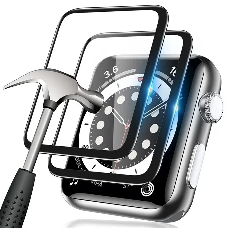 Защитная пленка для экрана Apple Watch Series 9-8-7-6 Se 5 4 ultra-2 49 мм 41 45 40 44 HD (не закаленное