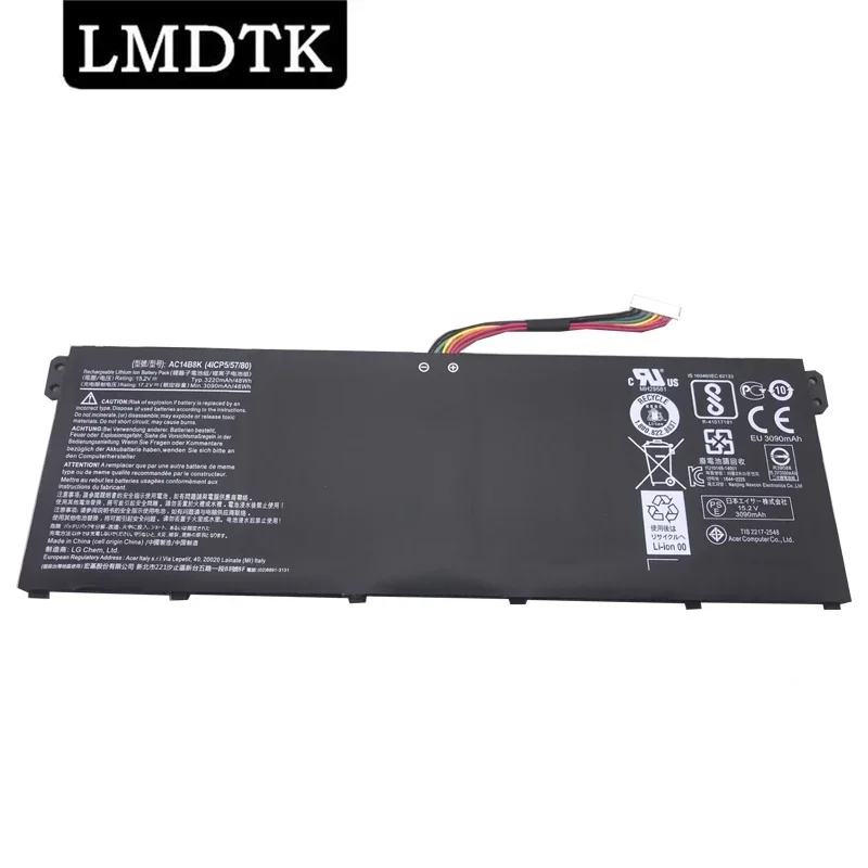 LMDTK Новый аккумулятор для ноутбука AC14B8K Acer Aspire CB3-111 CB5-311 ES1-511 ES1-512 ES1-520 S1-521 ES1-531 731