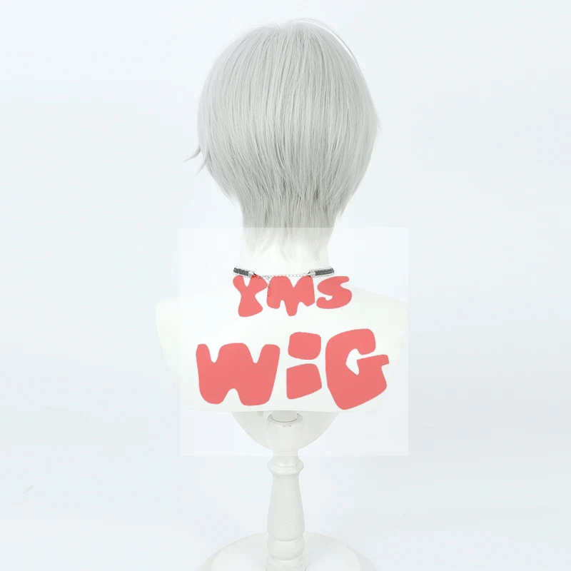 Слезы Фемиды Вильгельм Ричард Косплей Парик Короткие Серые Термостойкие