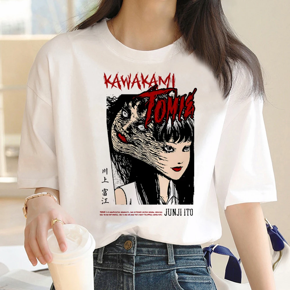 

Футболка Junji Ito, женская уличная одежда, женская дизайнерская одежда