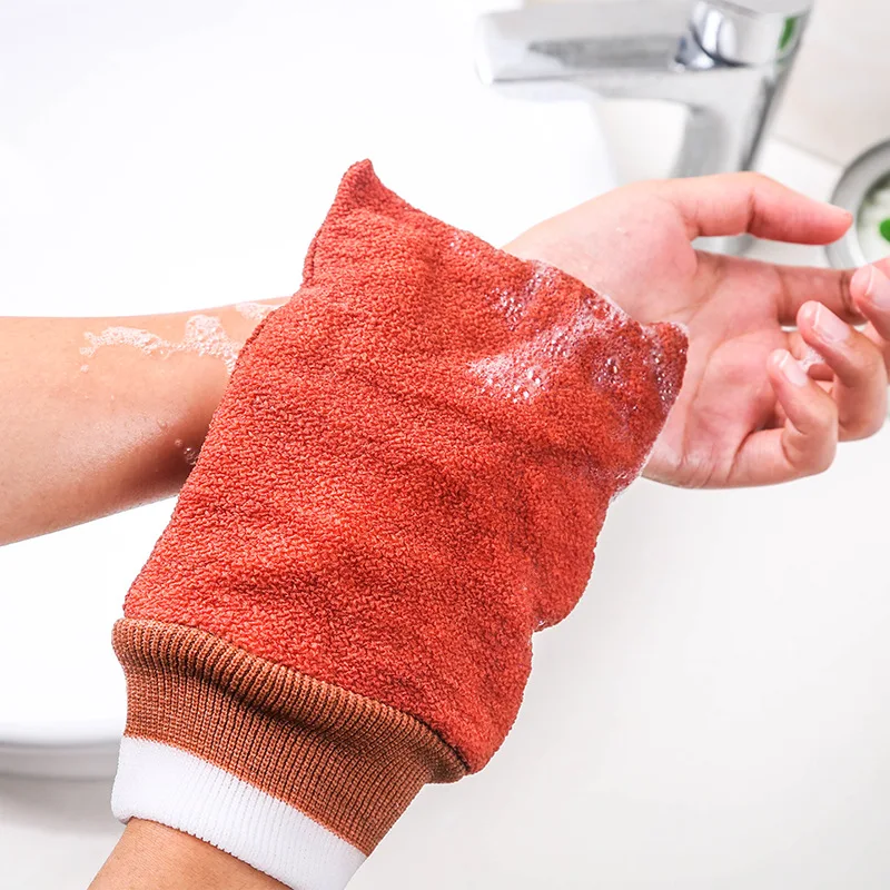 

Body Cleaning Bath Shower Glove Exfoliating Peeling Mitt Scrub Glove Preparation Scrub Gloves Sponge Skin Spa Bath Shower Wash