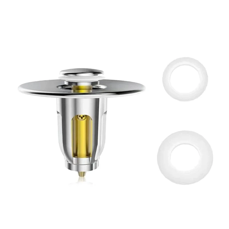 

PopUp Sink Plug Anti Clogging Drain Strainer Stainless Steel for Bathroom & Kitchen Easy to Install Durable Universal