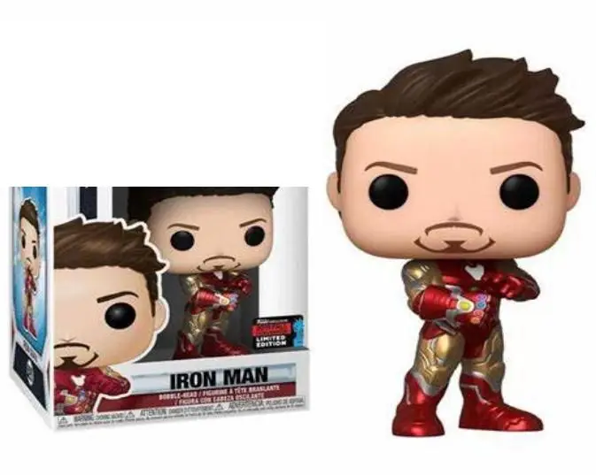 FUNKO pop 529 # ЖЕЛЕЗНЫЙ ЧЕЛОВЕК Марк I Тони Старк студии летние эксклюзивные фигурки SDCC модели игрушки