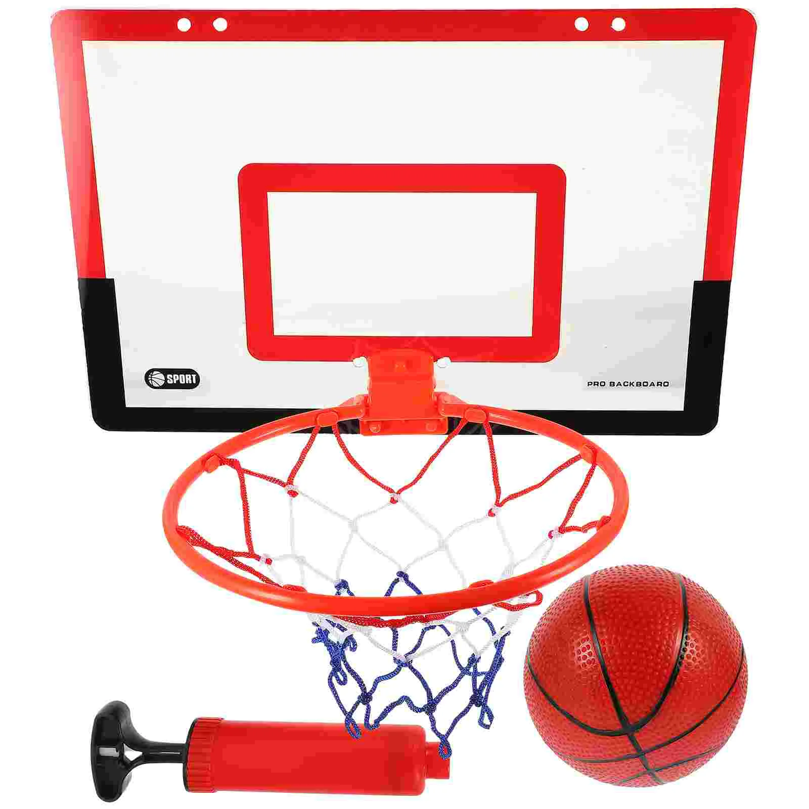 

1 Set of Wall Basketball Stand Hanging Frame Children Basketball Toy