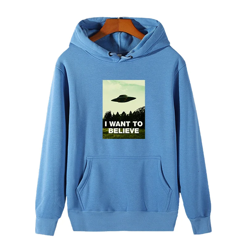 Толстовки с капюшоном I Want To Belive Road Happiness толстый свитер хлопковая флисовая