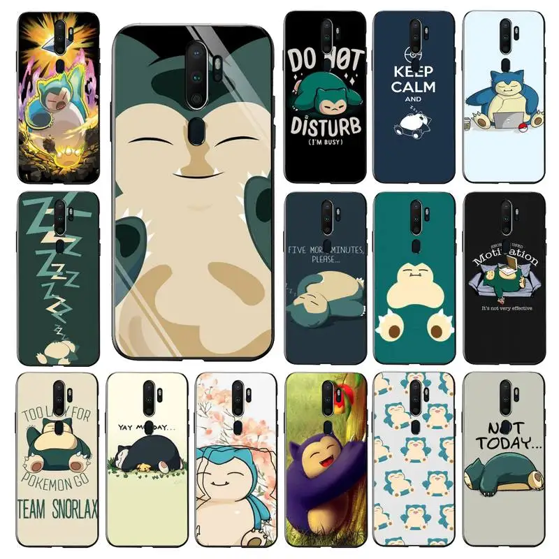 

BANDAI Pokemon Snorlax Phone Case for Vivo Y91C Y11 17 19 17 67 81 Oppo A9 2020 Realme c3