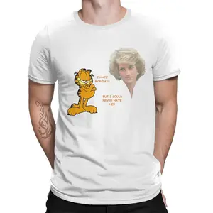 Men Clothing Classic Anime Shirt Diana Slothful Tshirt Cat Funny Odie Design Fashion Short Sleeve Ad
