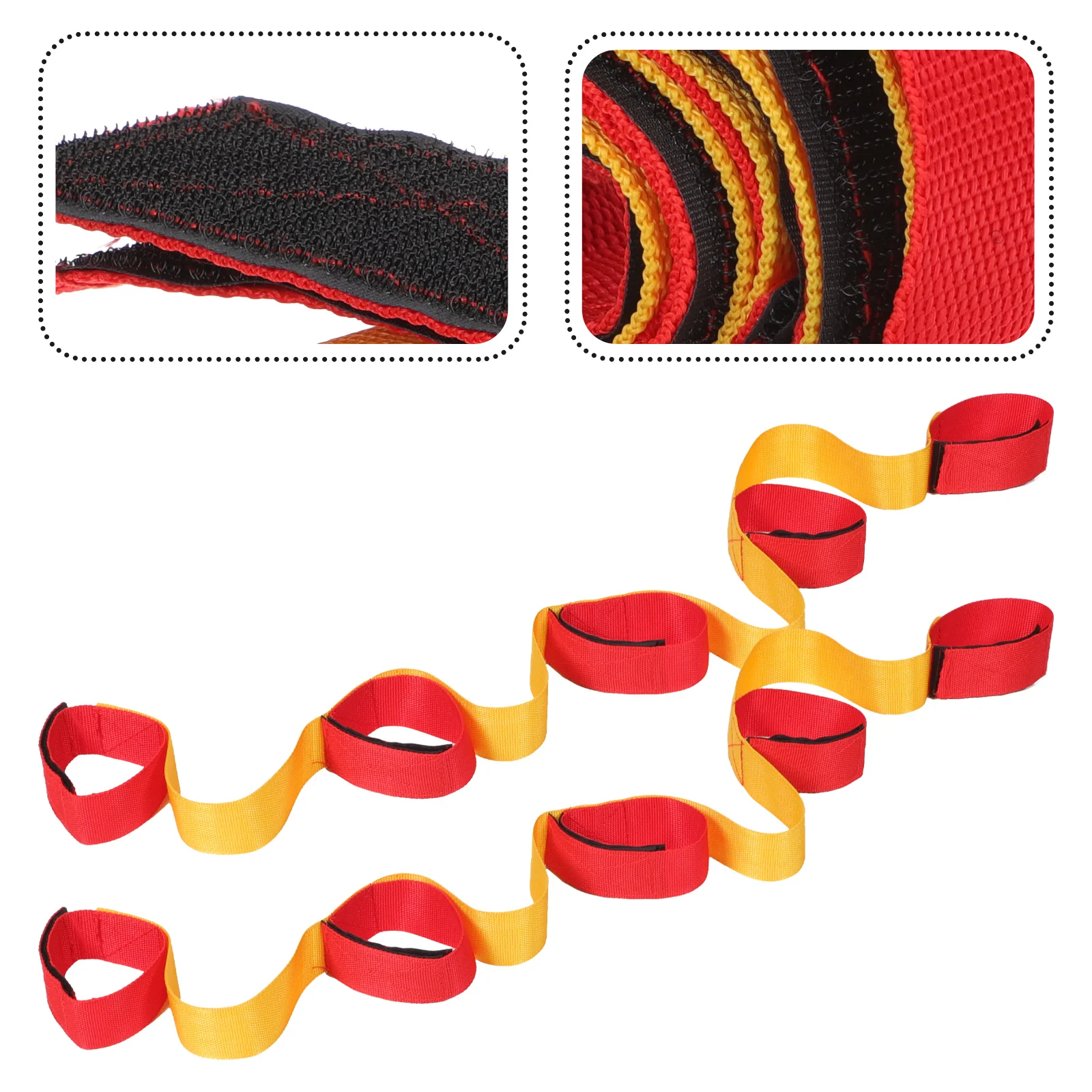 

2Pcs Leg Race Rope Teams Work Prop Party Game Supplies People Leg Race Strap Leg Binding Strap