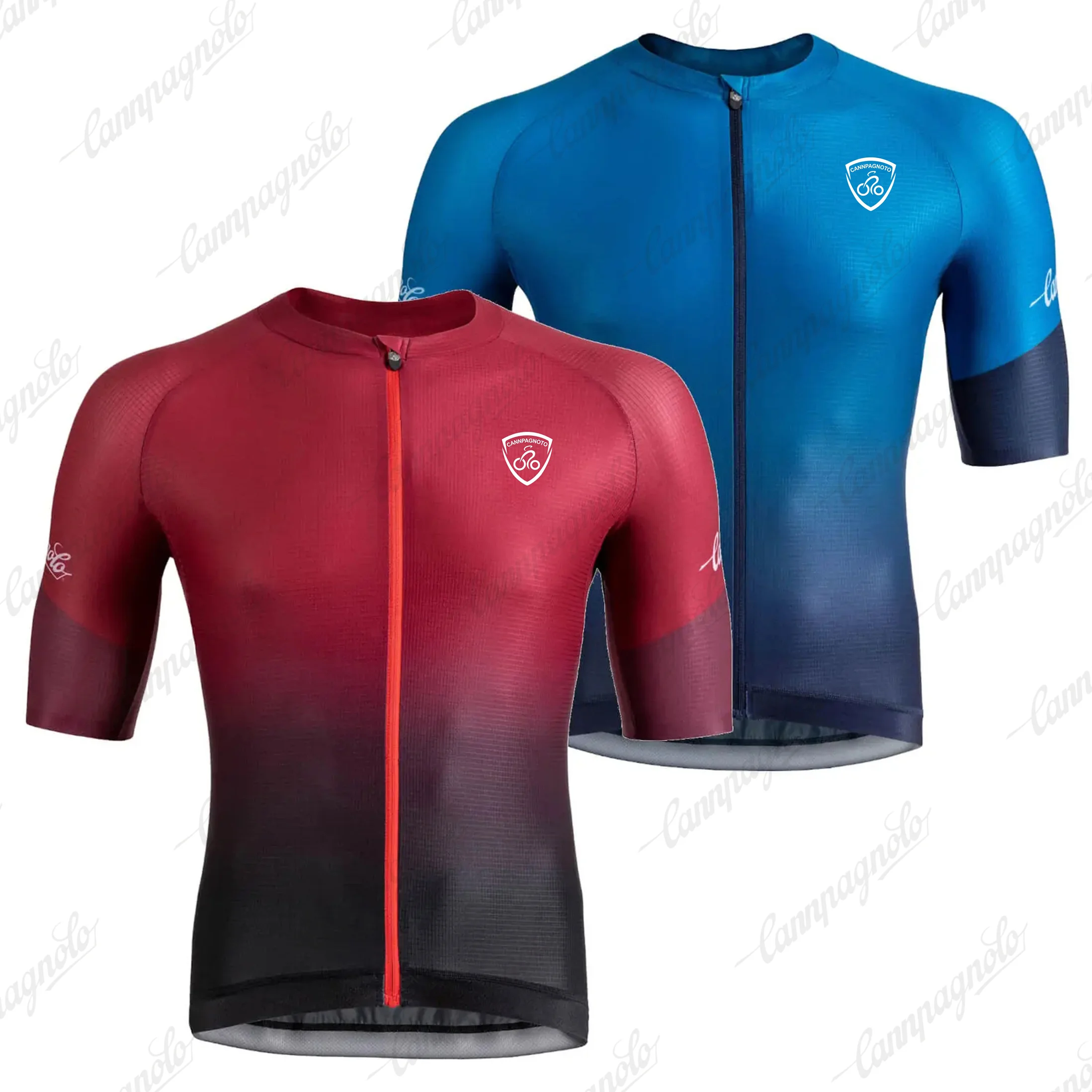 

캄파놀로 Men Cycling Jersey Summer Bicycle Shirts Short Sleeve Sports Clothing MTB Apparel Road Bike Tops Breathable Bib Shorts Suit