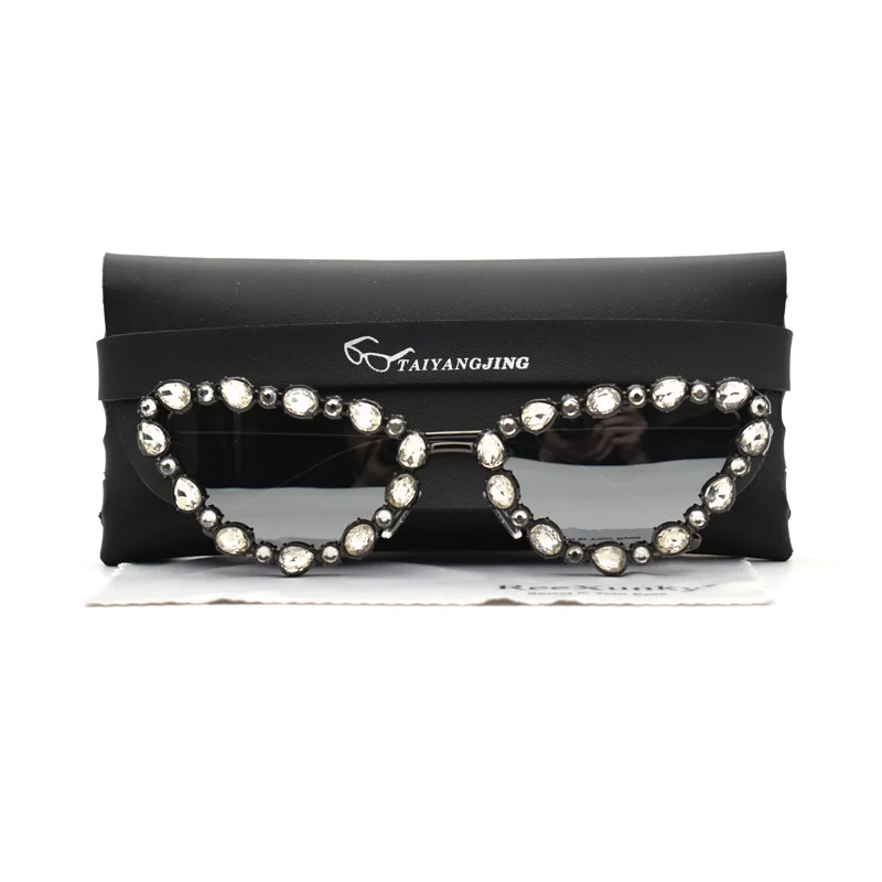 Солнцезащитные очки кошачий глаз для мужчин и женщин роскошные модные винтажные