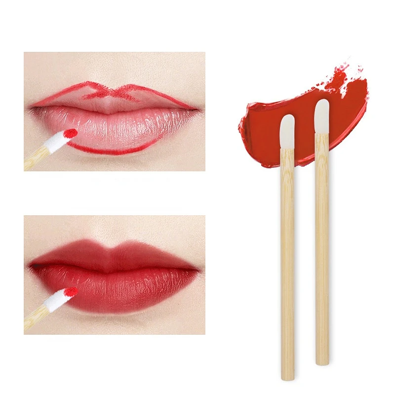 

50pcs Disposable Lip Brushes Eyelash Cleaning Makeup Removing Tools Lipstick Lip Gloss Mascara Wands Set Cosmetic Applicator