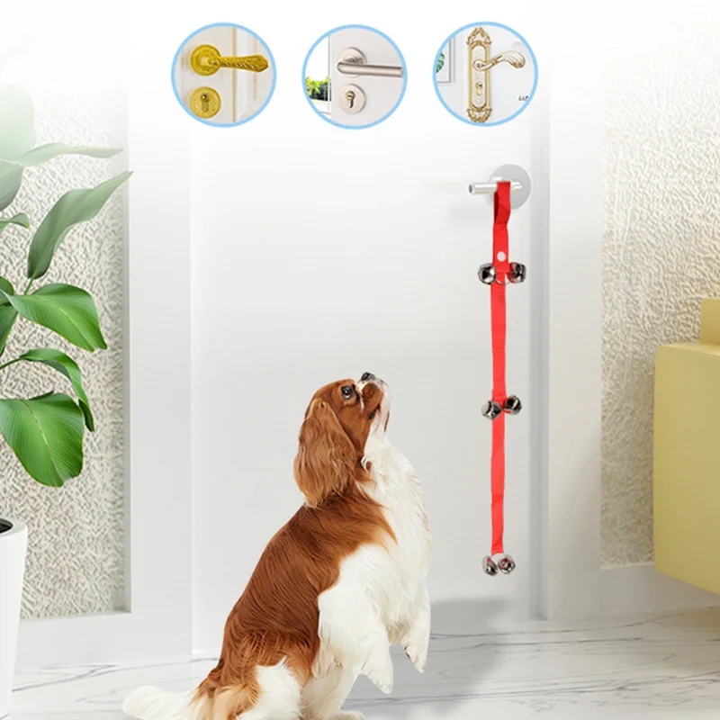 

Dog Interactive Toy Pet Training Bell Door Warning Bell Pet Training Doorbell Rope Universal Durable Strong Dog Bell Lanyard