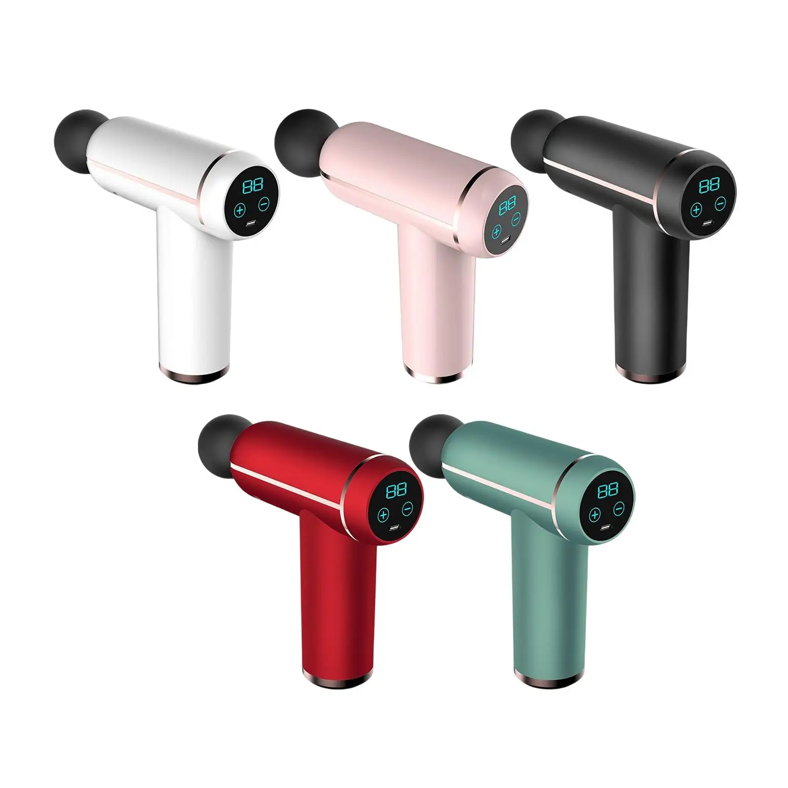 

Professional Massage Gun Percussion Lcd Display Muscle Relaxing Fascial Massager For Gym Deep Tissue For Athletes
