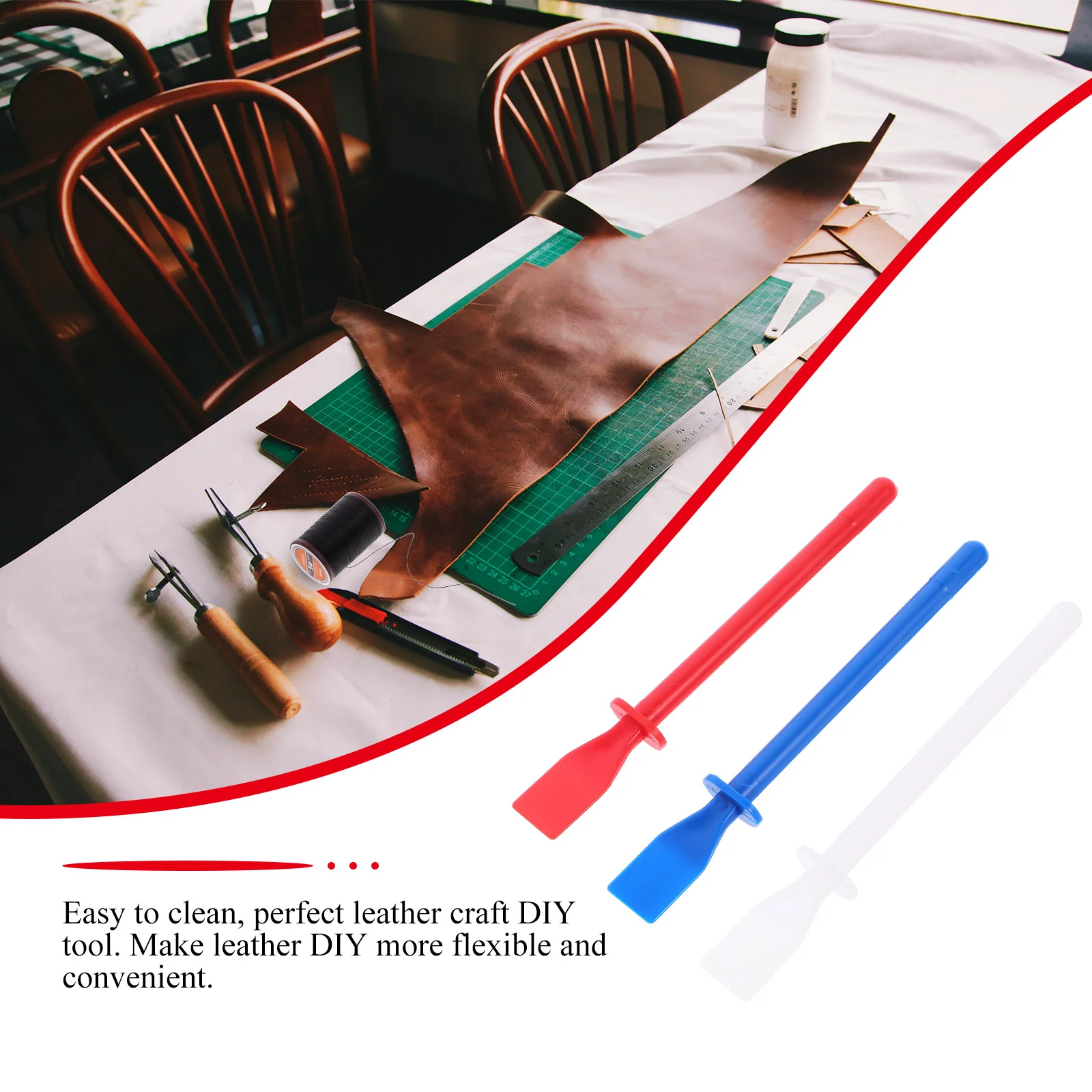 6 шт. клей ручной разбрасыватель мазков пленка инструмент для краски