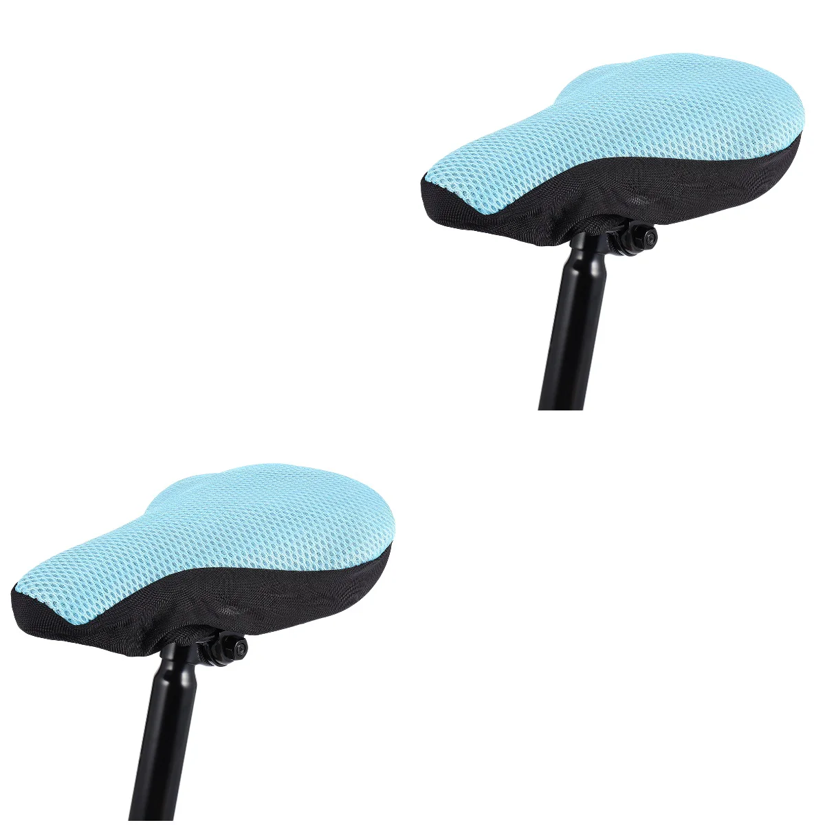 

2pcs Bike Covers Sun Block Bike Cushion Cover Breathable 3D Mesh Saddle Cover Sponge for Mountain Bike Cycling Outdoor Indoor