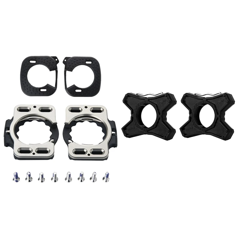 

1 Set Cleat Covers Road Bike Cleats Compatible Rd5 Speedplay Zero & 1 Pair Bicycle Pair Pedals Flat Support Converter