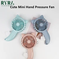 new summer portable handheld cute mini hand pressure fan without battery powerful cooling fan outdoor travel office pocket fans