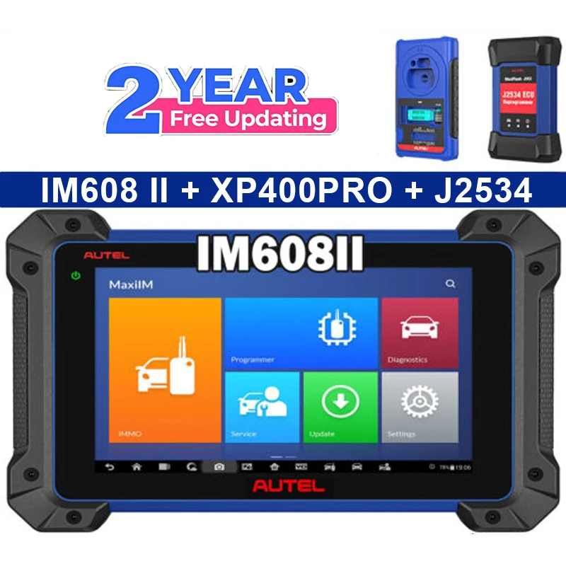 

Autel MaxiIM IM608 II Инструмент программирования брелока IMMO 2-летние обновления Обновленный диагностический инструмент программатора ключей IM608PRO XP400PRO
