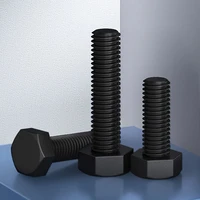 black nylon hex screws plastic bolts insulating plastic screws m3 m4 m5 m6 m8 m10 m12