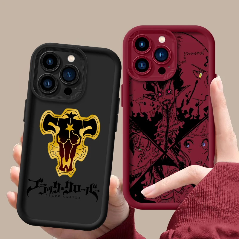 Animes Black Clovers Phone Case For Xiaomi Redmi 14C 13 13C 12 12C K50 K40 10C 10 9T 9C 9A K30 4G 5G Soft TPU Back Cover