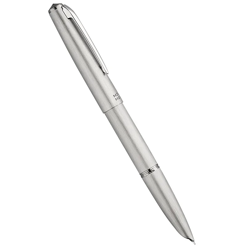 

Перьевая ручка Majohn Ti200 из титанового сплава, металлическая перьевая ручка тонкого размера/14 карат, золото 0,5 мм, с конвертером, офисная деловая чернильная ручка для письма, гладкая ручка