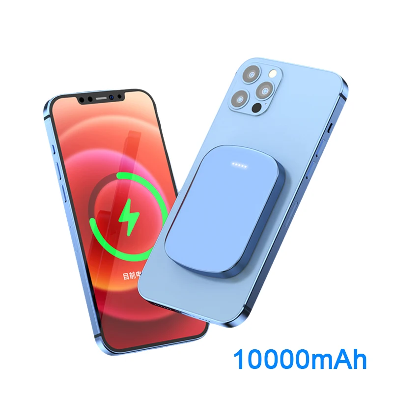 

Power Bank 10000mAh with 20W Fast Charging Portable Magnetic Wireless Battery Charger PoverBank For iPhone 12Pro Xiaomi Huawei