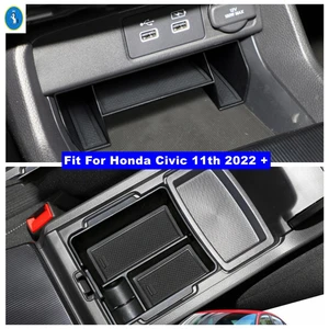Armrest Box Suitcase Central Control Storage Holder Tray Container Box Clapboard Auto Accessories Fit For Honda Civic 11th 2022