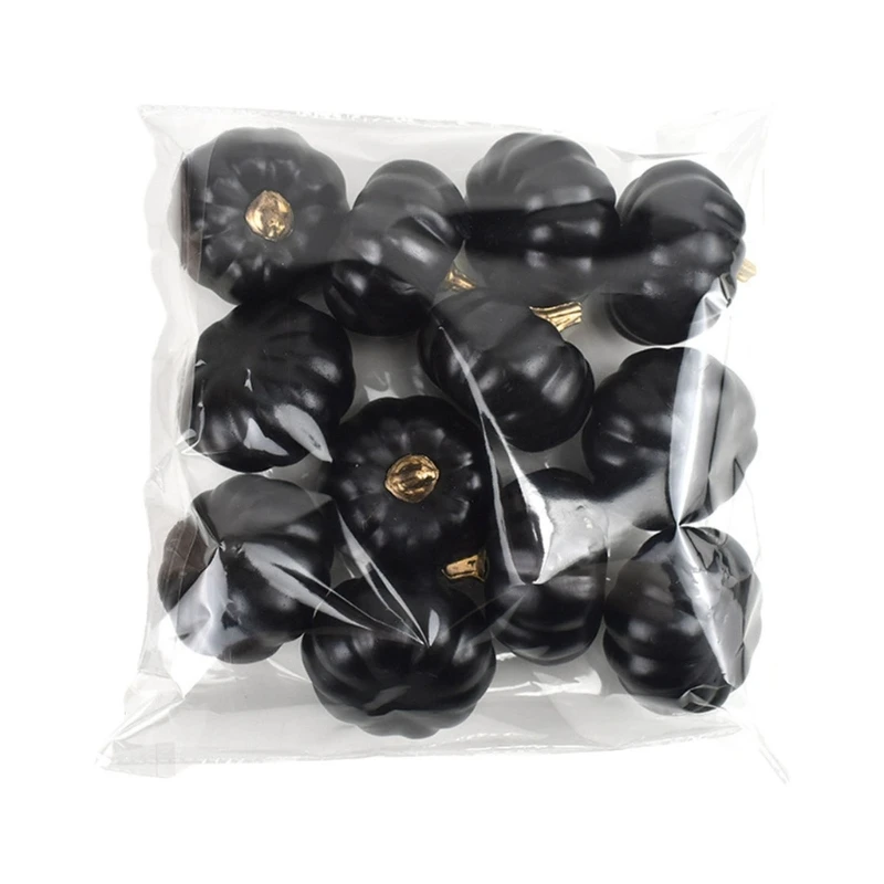 

12Pcs Mini Artificial Pumpkins Autumn Table Decor Fall Wedding Fall Wreaths