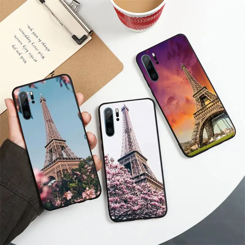 

Romantic Paris Eiffel Tower Phone Case For Huawei honor Mate 10 20 30 40 i 9 8 pro x Lite P smart 2019 Y5 2018 nova 5t