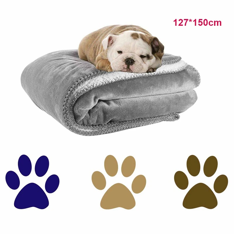 

Waterproof Dog Blanket Fluffy Pee Proof Pet Blanket for Couch Bed Protection Washable Cat Fleece Sherpa Throw Blanket 150*127cm