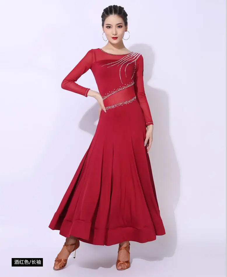 

2022 New Ballroom Dress Long Dance Dress For Women Waltz Standard Costumes 1960