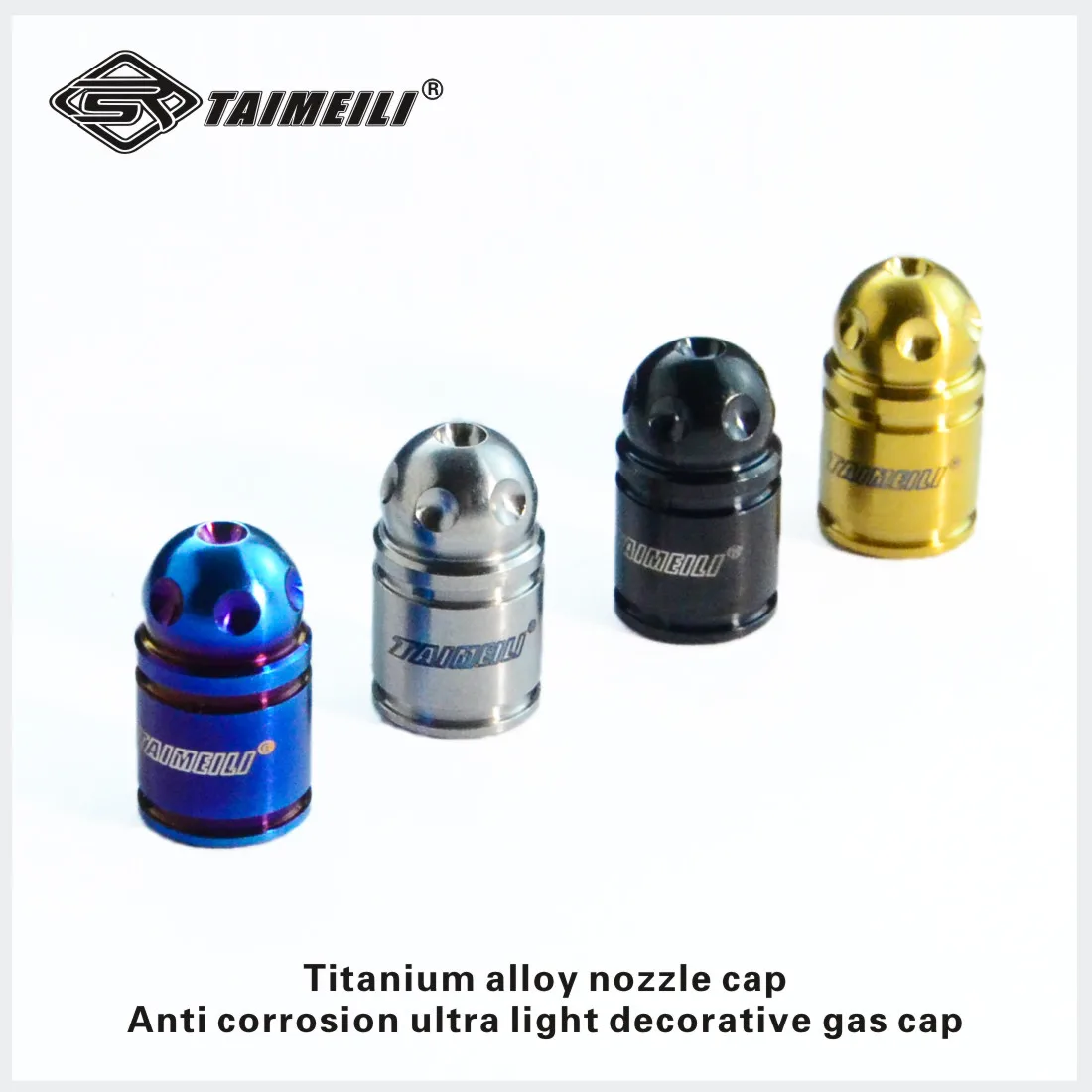

TAIMEILI Titanium alloy tire nozzle cap Automobile motorcycle tire nozzle cap 1pcs