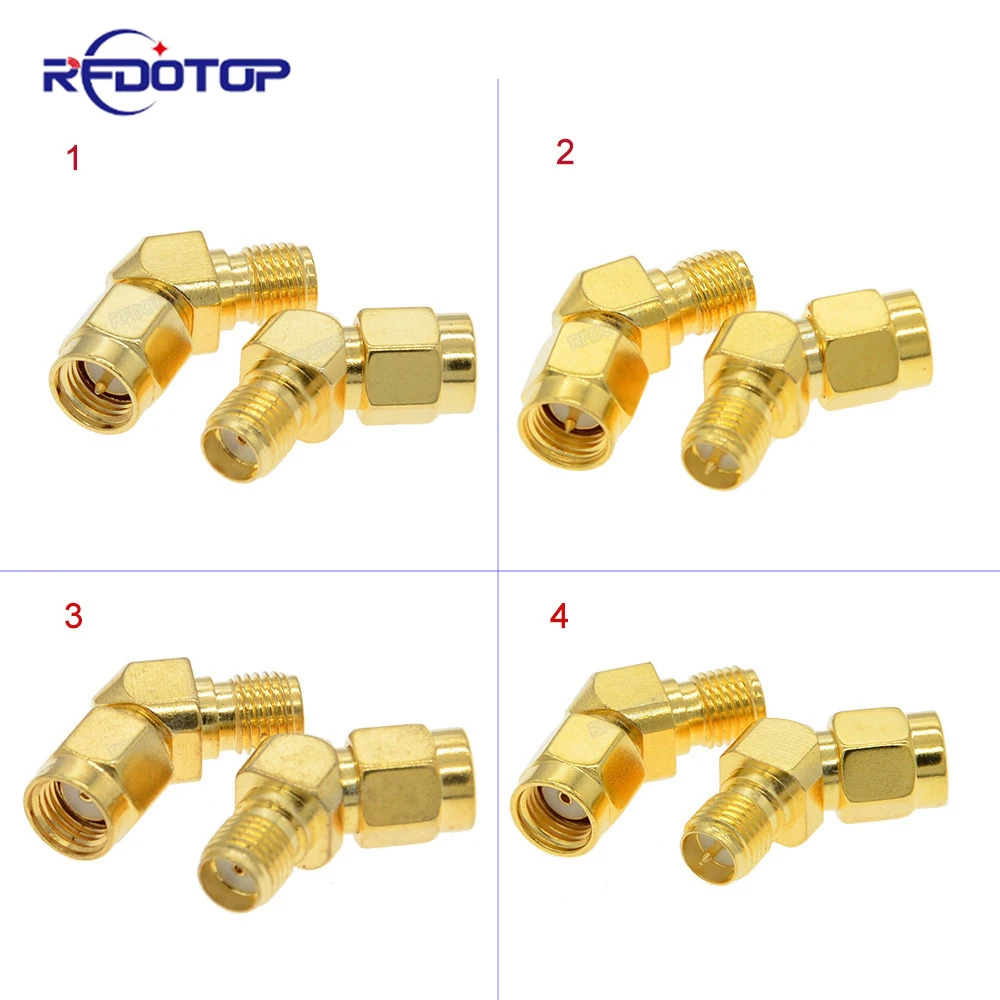 

2PCS/Lot SMA to SMA Male/Female 135 Degree Adapter Connector for FPV Race Goggle Antenna Converter High Quanlity