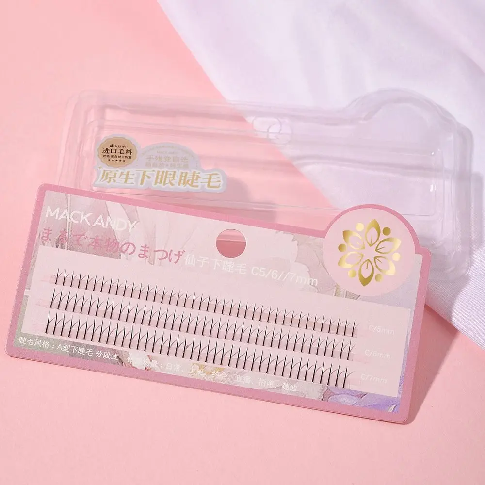 Модные мягкие нижние ресницы V-образные натуральные манга сегментированные