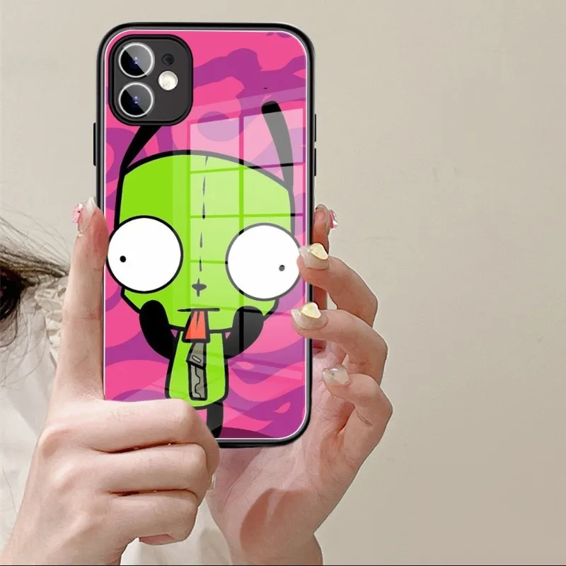 Чехол для телефона Invader Zim из закаленного стекла для IPhone 14 13 11 12 Pro 8 7 Plus X 13 Pro MAX XR XS MINI, чехлы (art.: 3920bfeb1930f) - 3920bfeb1930f