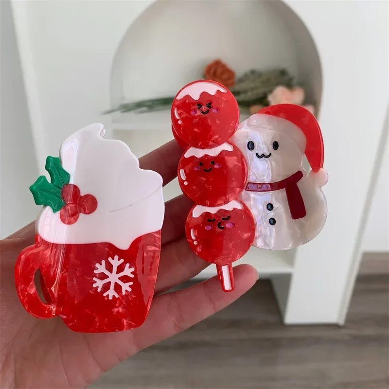 Ацетатные заколки для волос в форме акулы