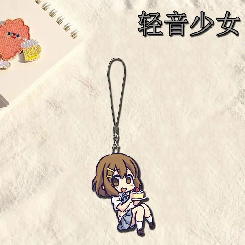 Фото К-ОН! Ремешок для мобильного телефона в стиле аниме Hirasawa Yui, креативные аксессуары «сделай сам», чехол для телефона, изысканный кулон на день рождения, подарки, игрушка №3