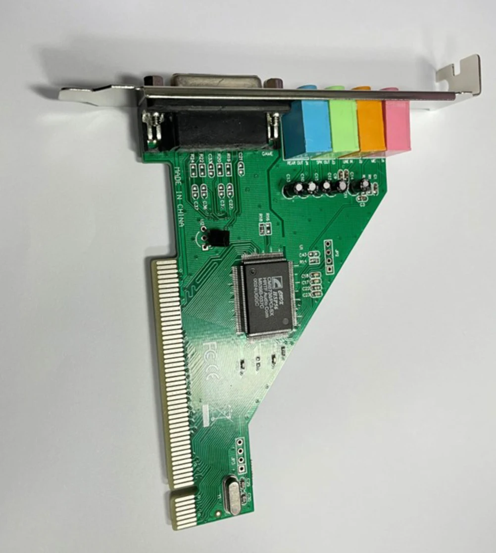 

Звуковая карта для ПК, 4 канала 5,1 объемный 3D PC PCI со звуком, с игровым MIDI-портом, звуковая карта для ПК Windows XP/7/8/10