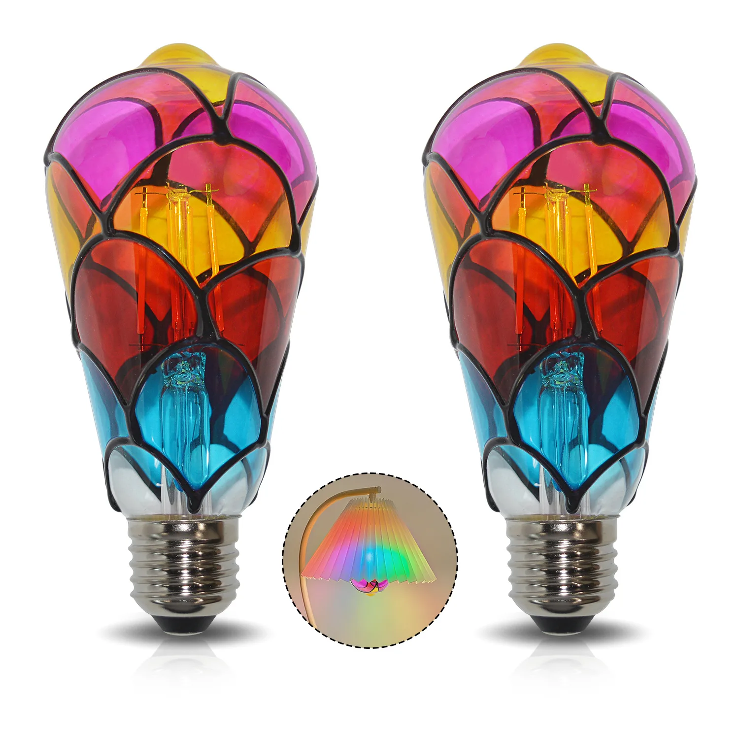 

Цветная светодиодная лампочка ST64 для дома