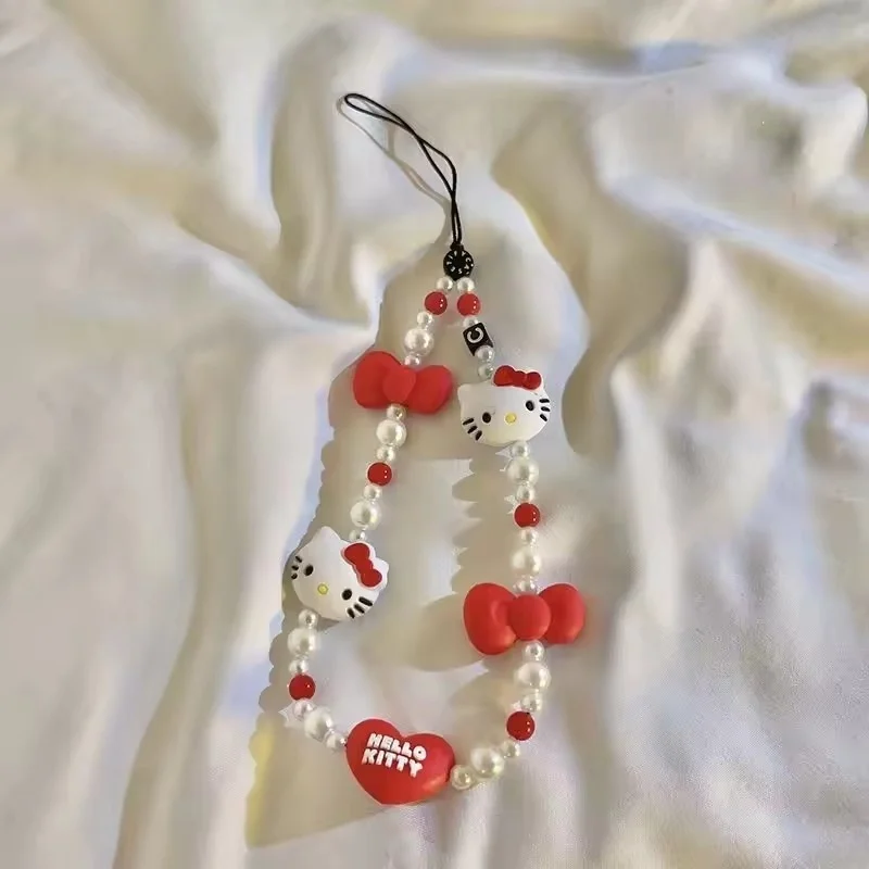 Чехол для телефона HelloKitty с рисунком Sanrio девочек чехол сердечком и бусинами