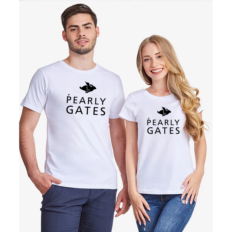 

Couples Shirt 100% Cotton Short Sleeve T-shirt Solid Color Summer Wear O-neck Oversized Streetwear Top