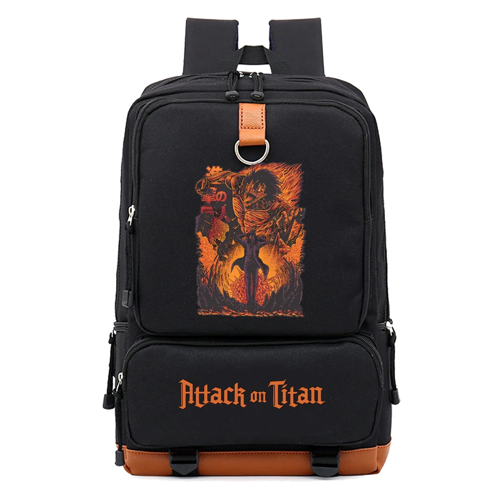 

Attack On Titan Eren Yeager Backpack Anime School Bag Backpacks Travel Outdoor Sport Bags Gifts